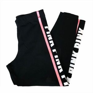 Pink Victoria’s Secret Cropped Leggings Sz M